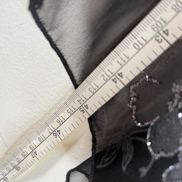 Vintage Y2K Byer Too Dress Sz L Chiffon Layered Whimsigoth Fairy Foral Gyaru - Picture 14 of 14